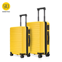 NINETYGO 90FUN 20 24 inch Set Carry On Luggage Spinner Lightweight Hardshell Suitcase with TSA Lock for Travel Business Black