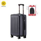 NINETYGO 90FUN 20 24 inch Set Carry On Luggage Spinner Lightweight Hardshell Suitcase with TSA Lock for Travel Business Black