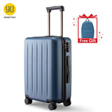 NINETYGO 90FUN 20 24 inch Set Carry On Luggage Spinner Lightweight Hardshell Suitcase with TSA Lock for Travel Business Black