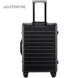 CHUPERMORE 100% Aluminum-magnesium alloy Rolling Luggage Spinner 20/24/29 inch size high quality Suitcase Wheels Men Trolley