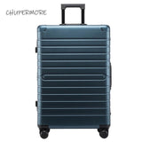 CHUPERMORE 100% Aluminum-magnesium alloy Rolling Luggage Spinner 20/24/29 inch size high quality Suitcase Wheels Men Trolley