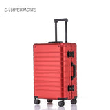 CHUPERMORE 100% Aluminum-magnesium alloy Rolling Luggage Spinner 20/24/29 inch size high quality Suitcase Wheels Men Trolley